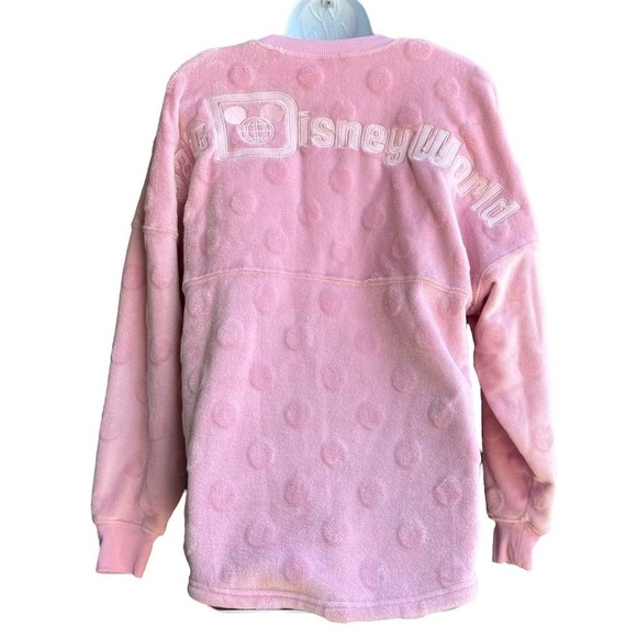 Walt Disney World Piglet Fuzzy Polka Dot Spirit Jersey Womens XS Cozy Aurora - Picture 2 of 5
